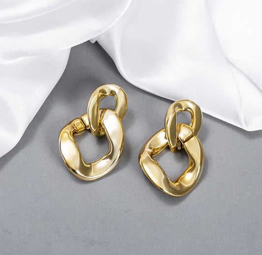 Original Gold Link Earrings